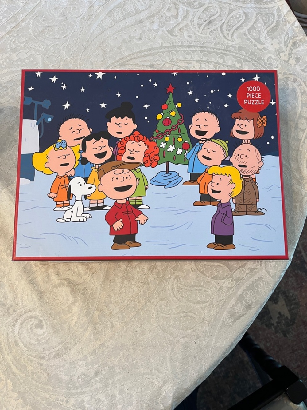 Peanuts Holiday Carolers 1000-Piece Puzzle — by Mudpuppy EUC